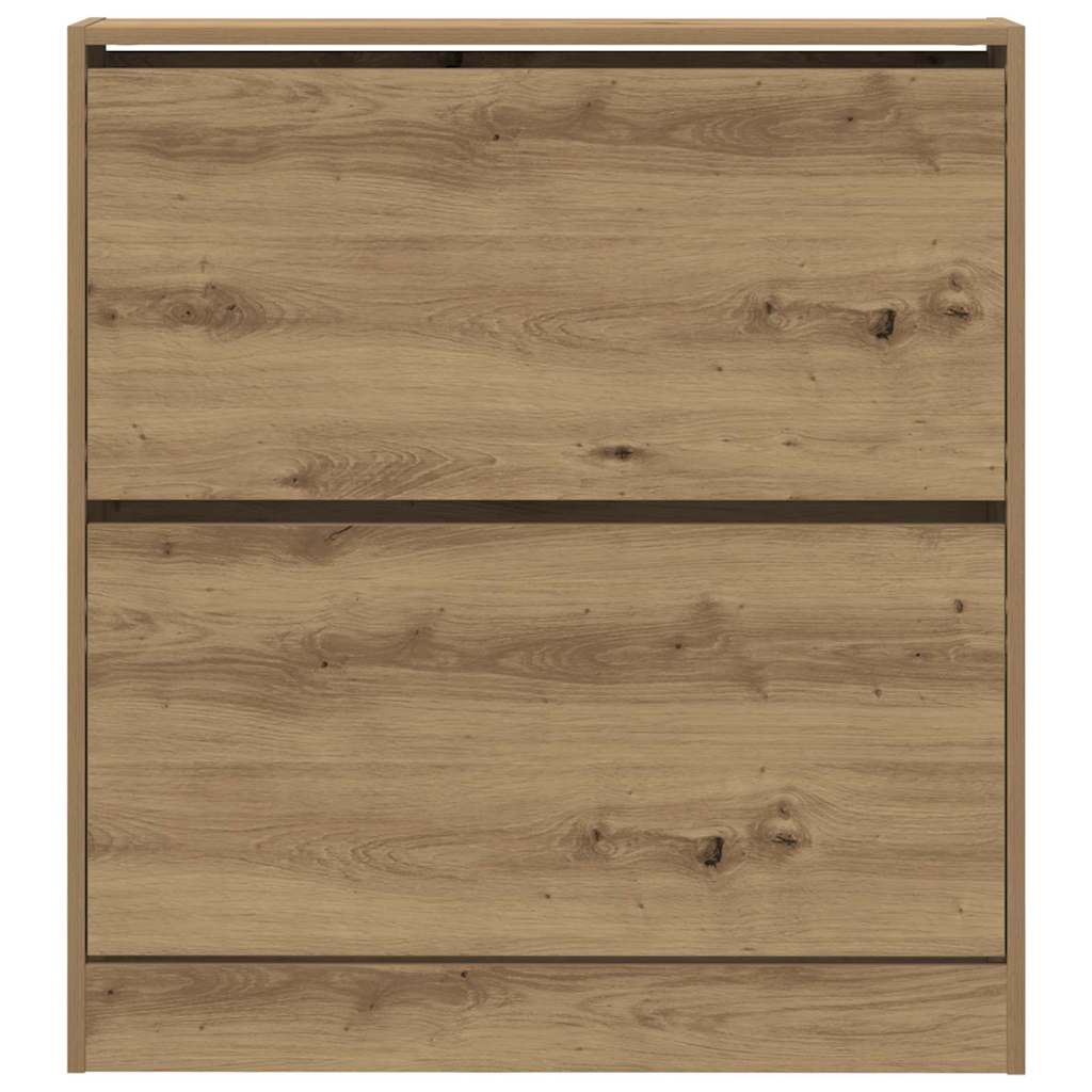 Shoe Cabinet 80 x 21 x 87.5 cm Engineered Wood Smoked Oak