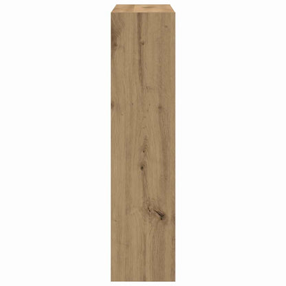 Shoe Cabinet Smoked Oak 80 x 21 x 87.5 cm Engineered Wood
