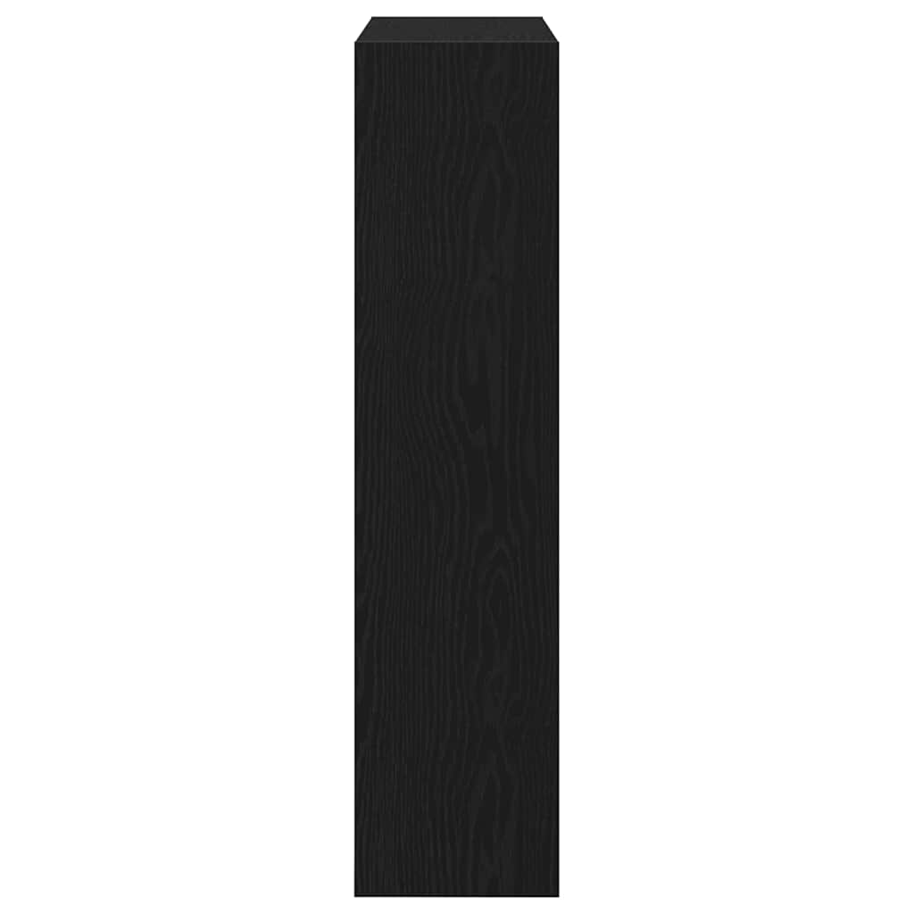 Shoe Cabinet 80 x 21 x 87.5 cm Engineered Wood Black Oak