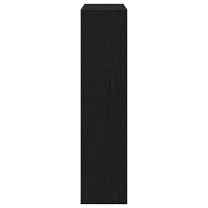 Shoe Cabinet 80 x 21 x 87.5 cm Engineered Wood Black Oak