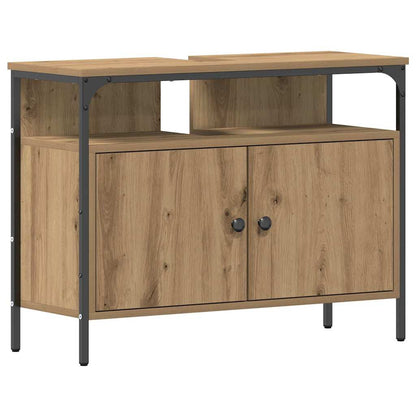 Bathroom Sink Cabinet with Storage Artisan oak 80 x 30 x 60 cm
