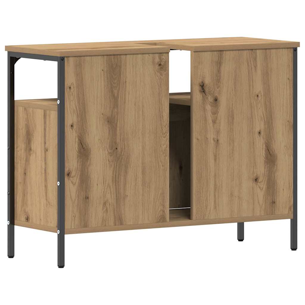 Bathroom Sink Cabinet with Storage Artisan oak 80 x 30 x 60 cm