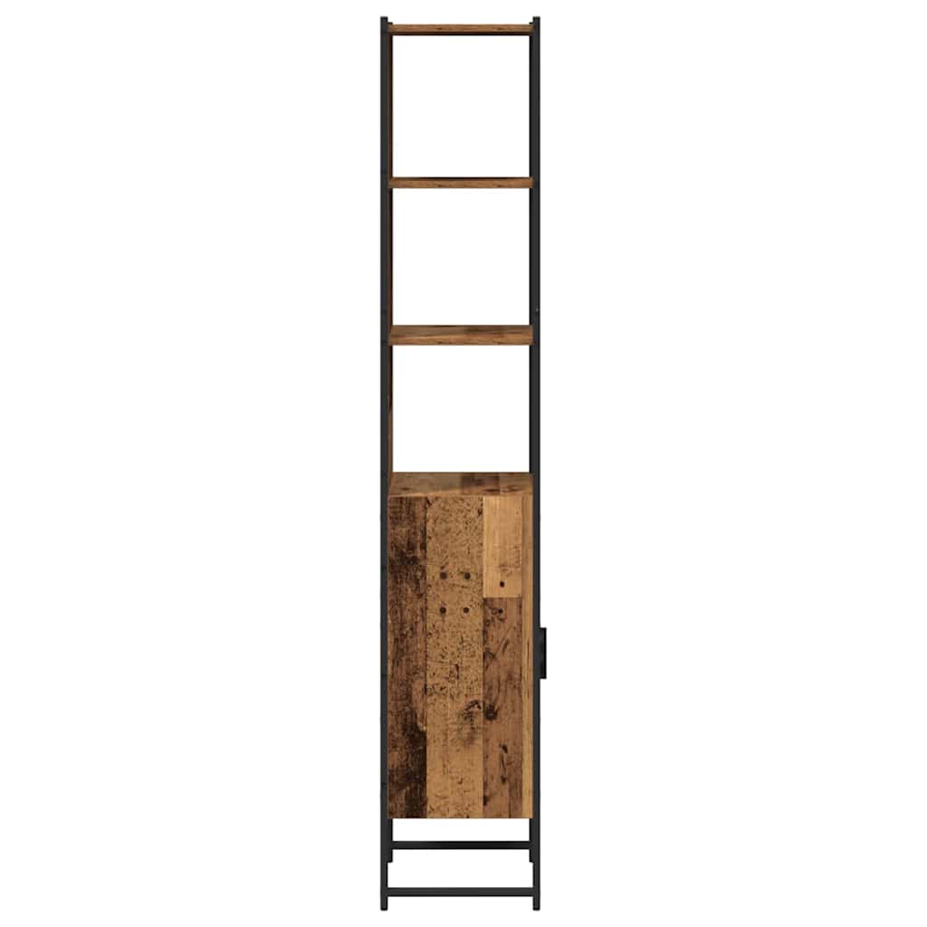 Bathroom Cabinet Old wood 33 x 33 x 185.5 cm Engineered Wood