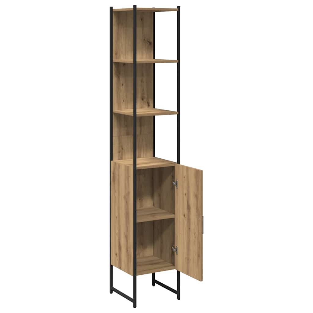 Bathroom Cabinet Artisan oak 33 x 33 x 185.5 cm Engineered Wood