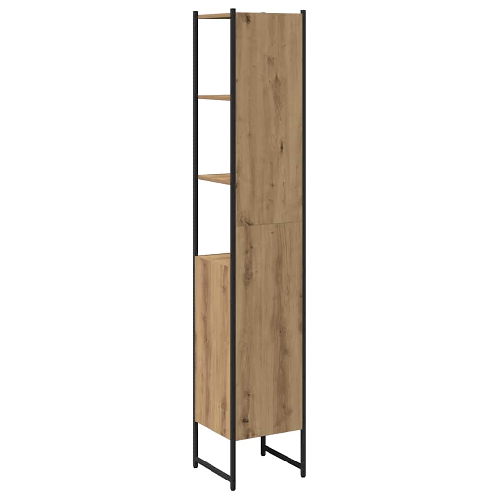 Bathroom Cabinet Artisan oak 33 x 33 x 185.5 cm Engineered Wood