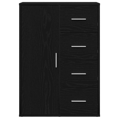 Sideboard Black Oak 60 x 31 x 84 cm Engineered Wood