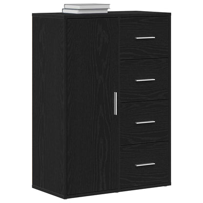 Sideboard Black Oak 60 x 31 x 84 cm Engineered Wood