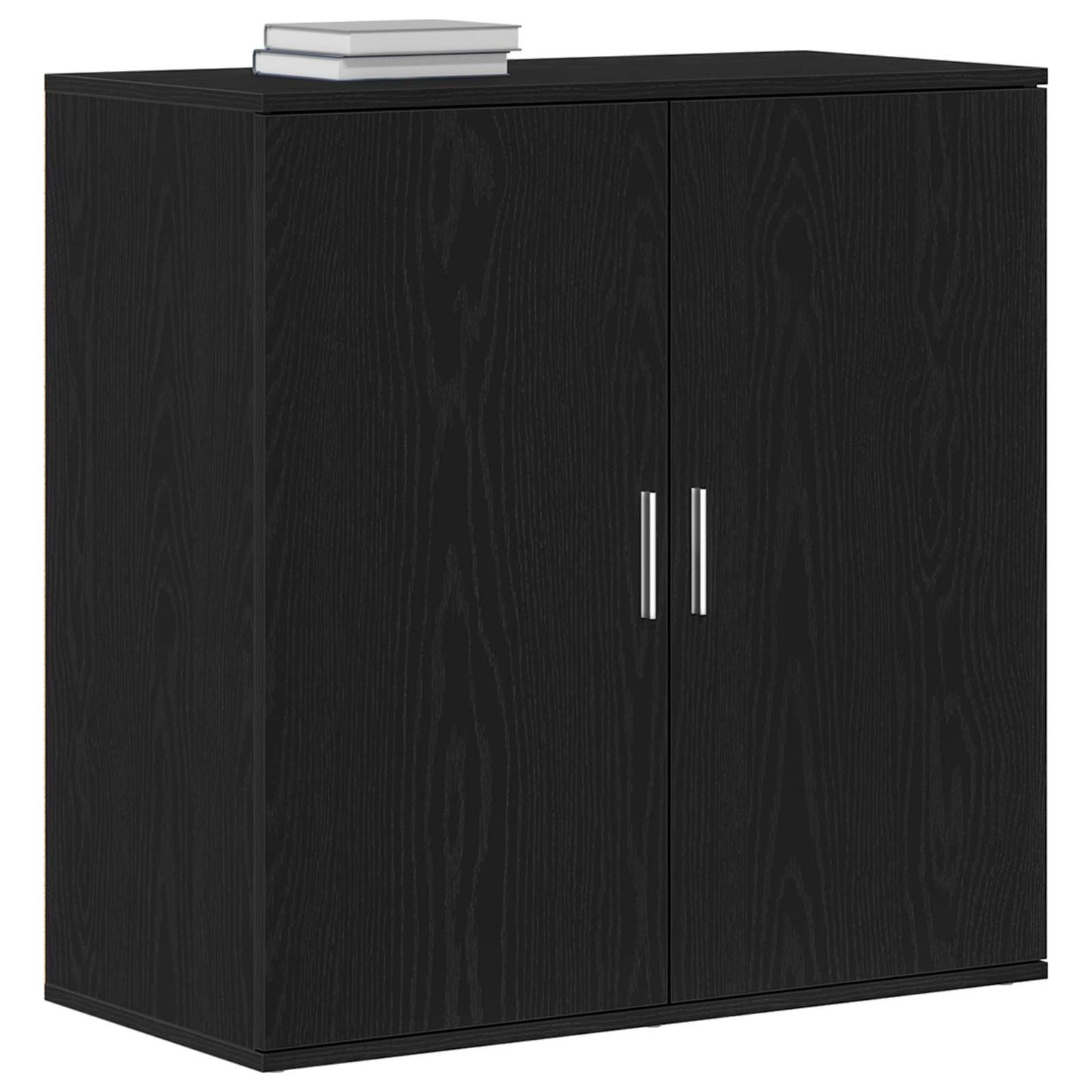Sideboard Black Oak 79 x 38 x 80 cm Engineered Wood