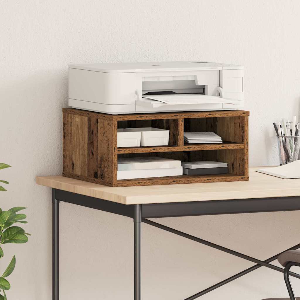Printer Stand Old Wood 49 x 40 x 22.5 cm Engineered wood