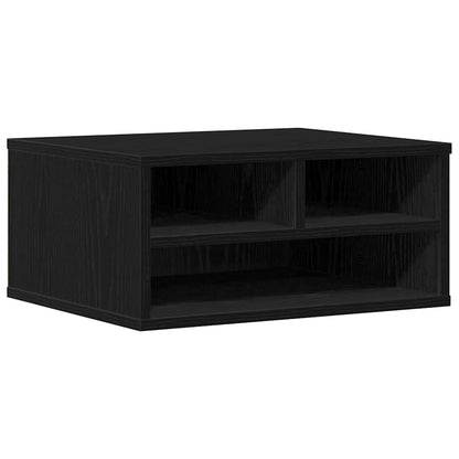 Printer Stand Black Oak 49 x 40 x 22.5 cm Engineered wood