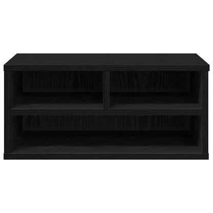 Printer Stand Black Oak 49 x 40 x 22.5 cm Engineered wood