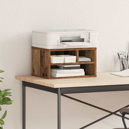 Printer Stand Old Wood 40 x 32 x 22.5 cm Engineered Wood