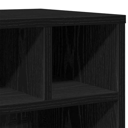 Printer Stand Black Oak 41 x 32 x 34.5 cm Engineered Wood