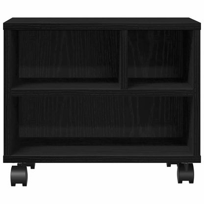 Printer Stand Black Oak 41 x 32 x 33.5 cm Engineered wood