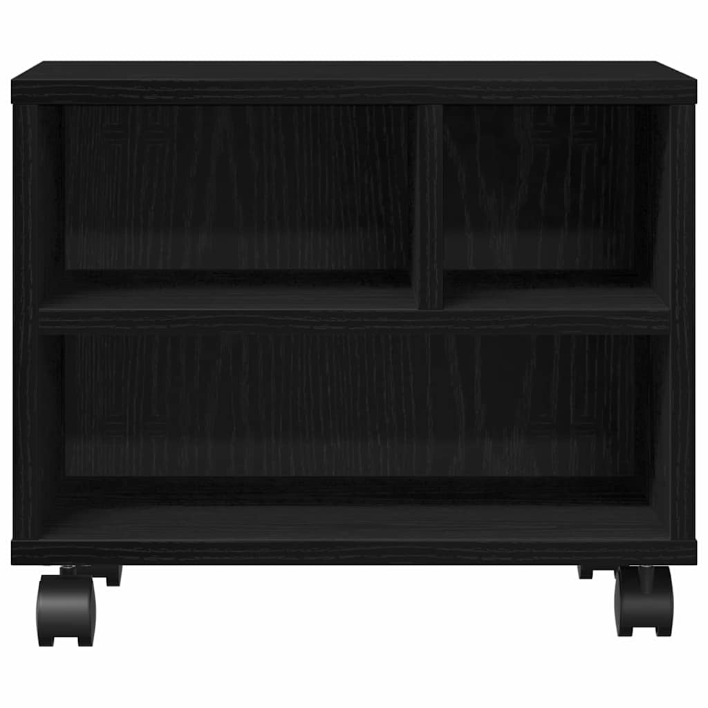 Printer Stand Black Oak 41 x 32 x 34.5 cm Engineered Wood