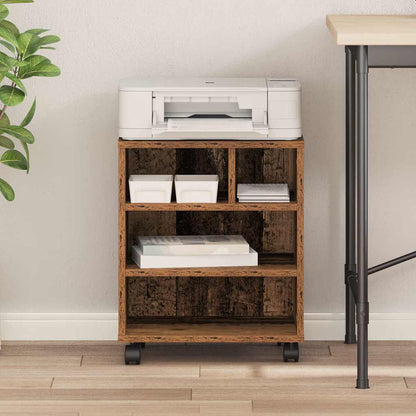 Printer Stand Old wood 41 x 32 x 48 cm Engineered wood