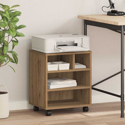 Printer Stand Artisan oak 41 x 32 x 48 cm Engineered wood