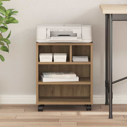 Printer Stand Artisan oak 41 x 32 x 48 cm Engineered wood