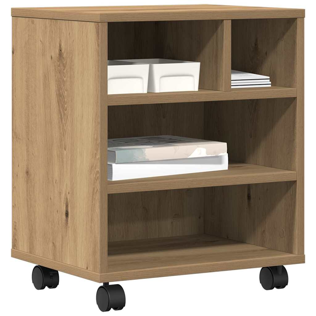 Printer Stand Artisan oak 41 x 32 x 48 cm Engineered wood