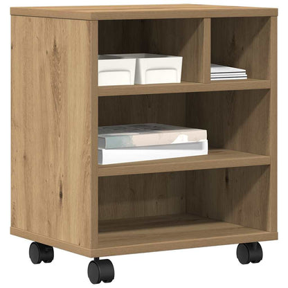 Printer Stand Artisan oak 41 x 32 x 48 cm Engineered wood