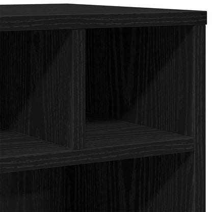 Printer Stand Black Oak 41 x 32 x 48 cm Engineered wood