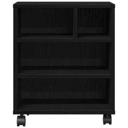 Printer Stand Black Oak 41 x 32 x 48 cm Engineered wood