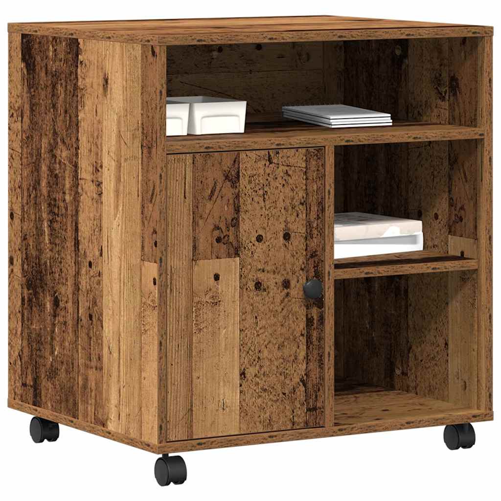 Printer Stand Old wood 60 x 50 x 67 cm Engineered wood