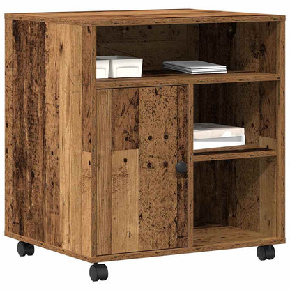 Printer Stand Old wood 60 x 50 x 67 cm Engineered wood