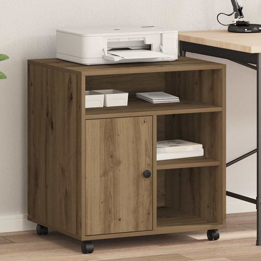 Printer Stand Artisan oak 60 x 50 x 67 cm Engineered wood