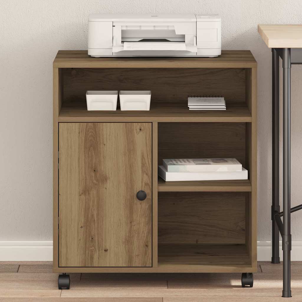 Printer Stand Artisan oak 60 x 50 x 67 cm Engineered wood