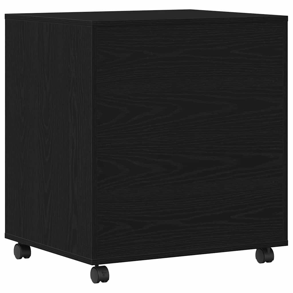 Printer Stand Black oak 60 x 50 x 67 cm Engineered Wood