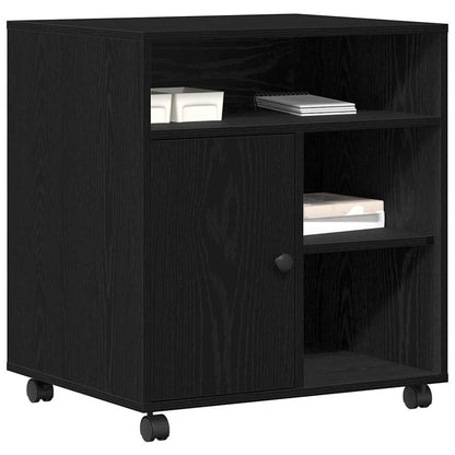 Printer Stand Black oak 60 x 50 x 67 cm Engineered wood