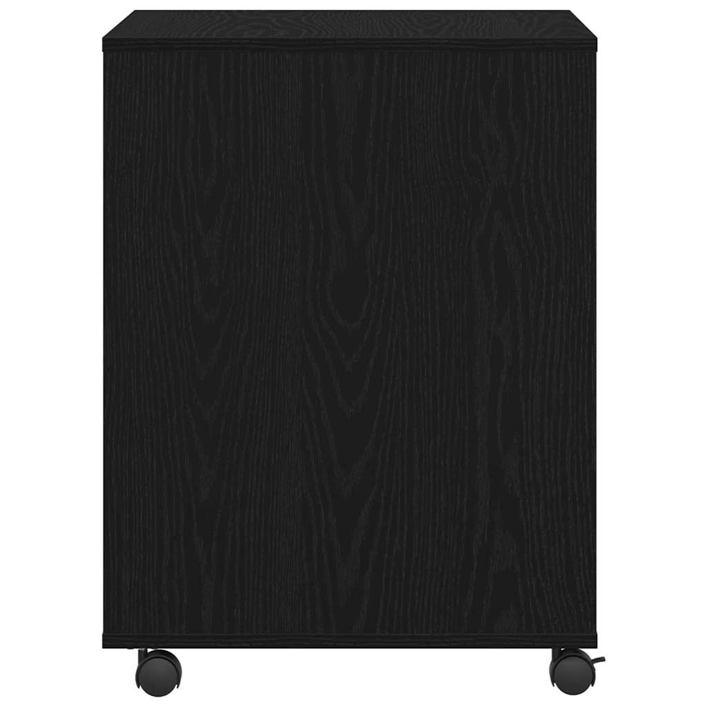 Printer Stand Black oak 60 x 50 x 67 cm Engineered Wood