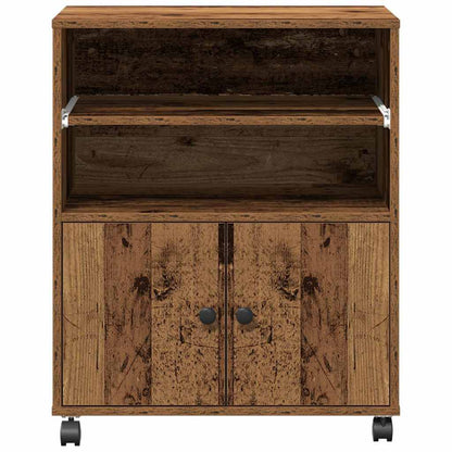 Printer Stand Old Wood 60 x 48 x 74 cm Engineered Wood