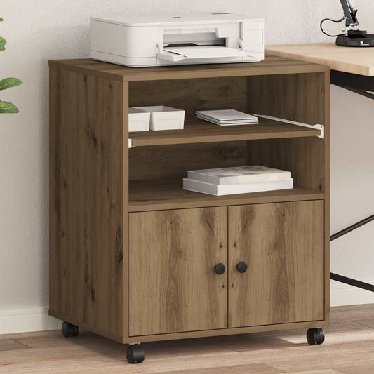 Printer Stand Artisan Oak 60 x 48 x 74 cm Engineered Wood