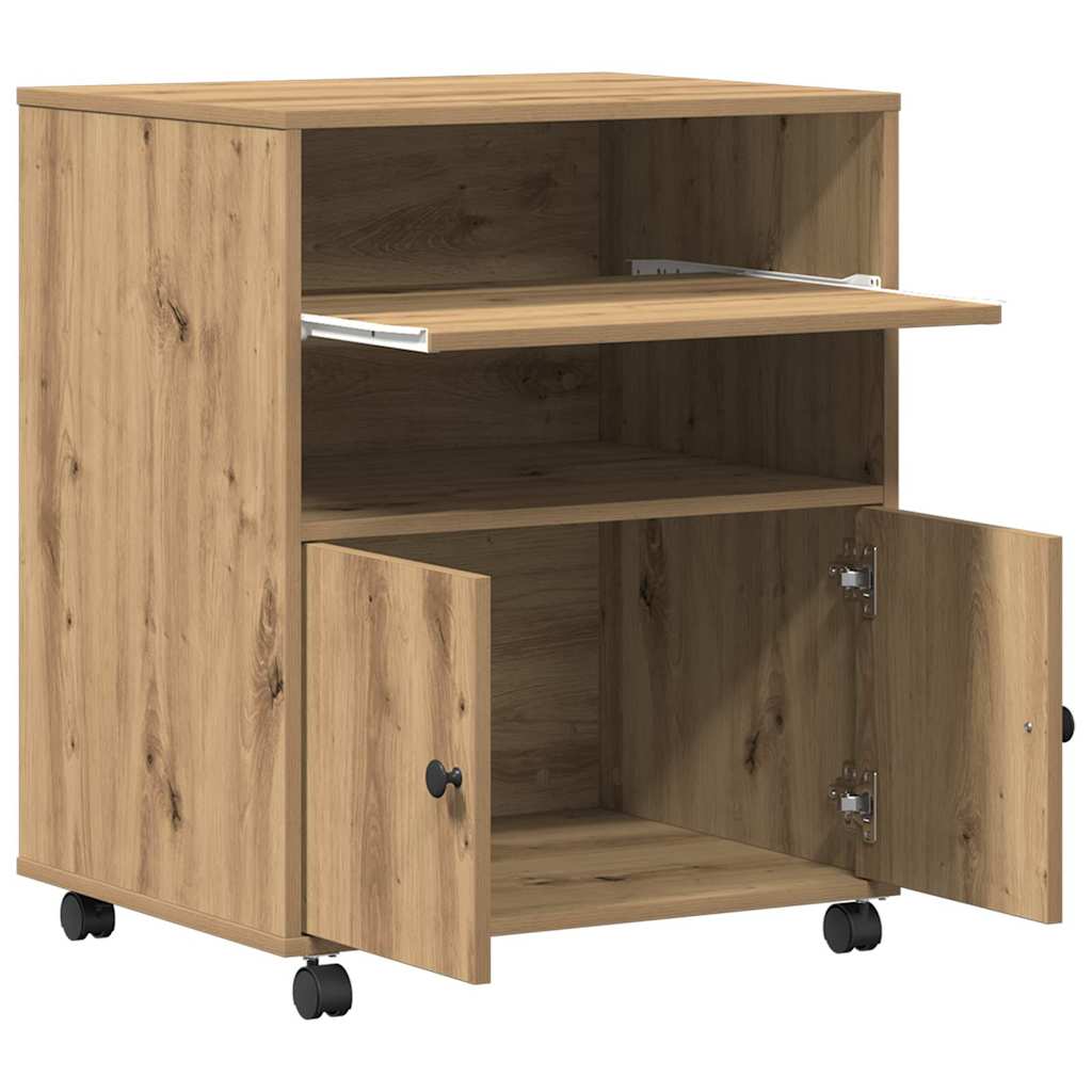 Printer Stand Artisan Oak 60 x 48 x 74 cm Engineered Wood