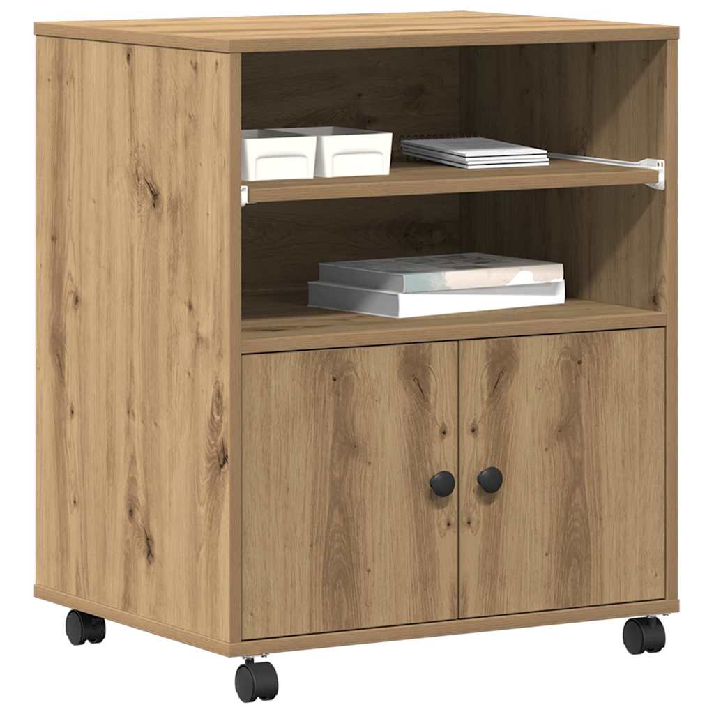 Printer Stand Artisan Oak 60 x 48 x 74 cm Engineered Wood