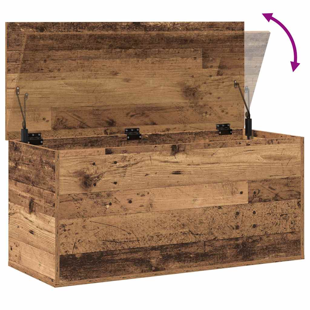Storage Box Old wood 100 x 42 x 46 cm Engineered Wood