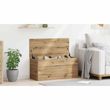 Storage Box Artisan oak 100 x 42 x 46 cm Engineered Wood