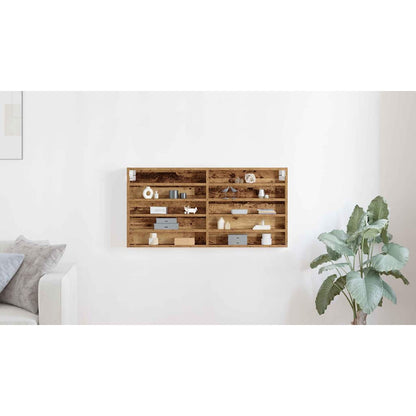 Display Cabinet Old Wood 100 x 8.5 x 50 cm Engineered Wood