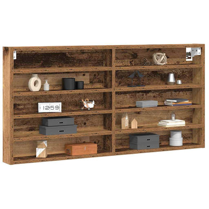 Display Cabinet Old Wood 100 x 8.5 x 50 cm Engineered Wood