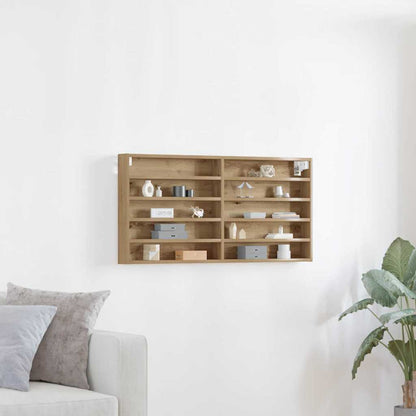 Display Cabinet Artisan Oak 100 x 8.5 x 50 cm Engineered Wood