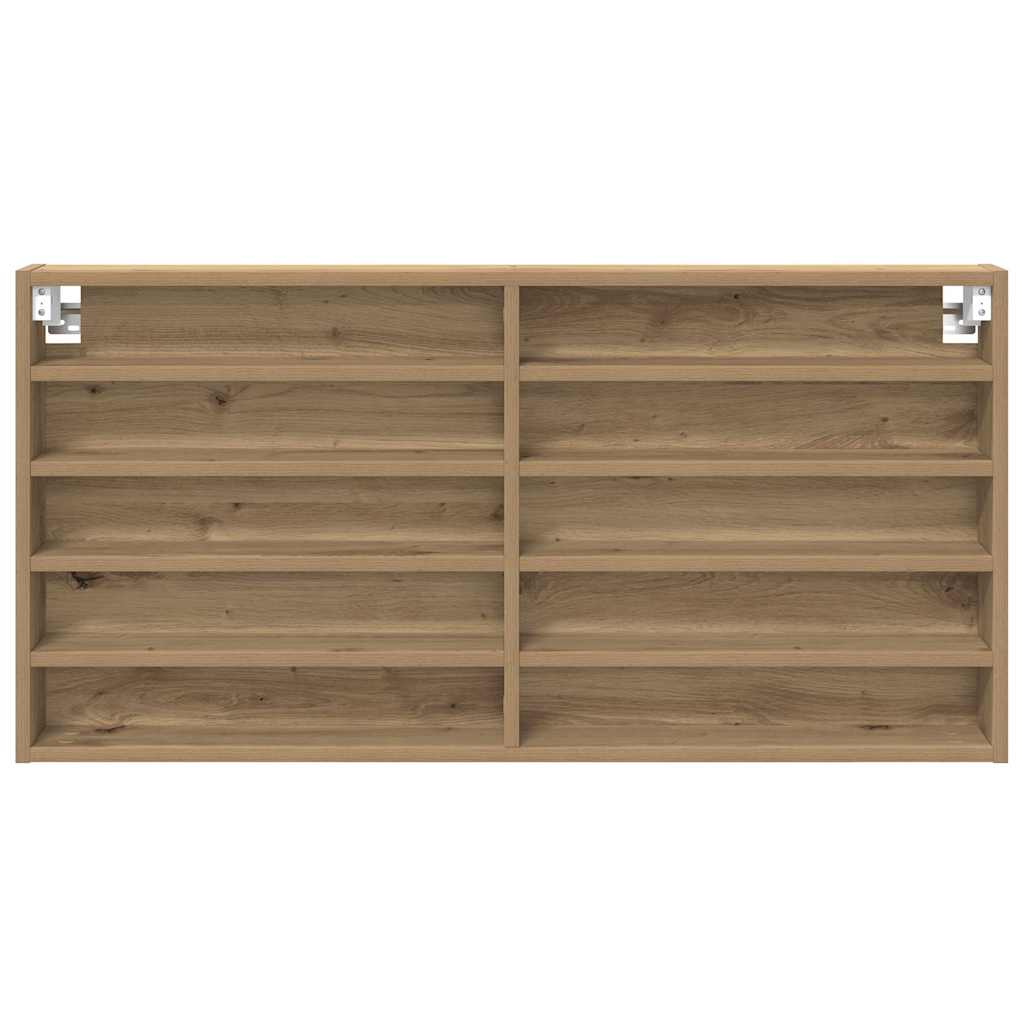 Display Cabinet Artisan Oak 100 x 8.5 x 50 cm Engineered Wood