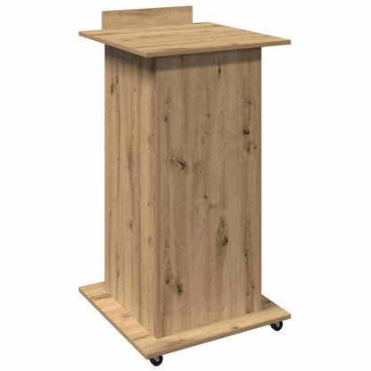 Podium with Drawer Artisan Oak 55 x 55 x 107 cm Engineered Wood