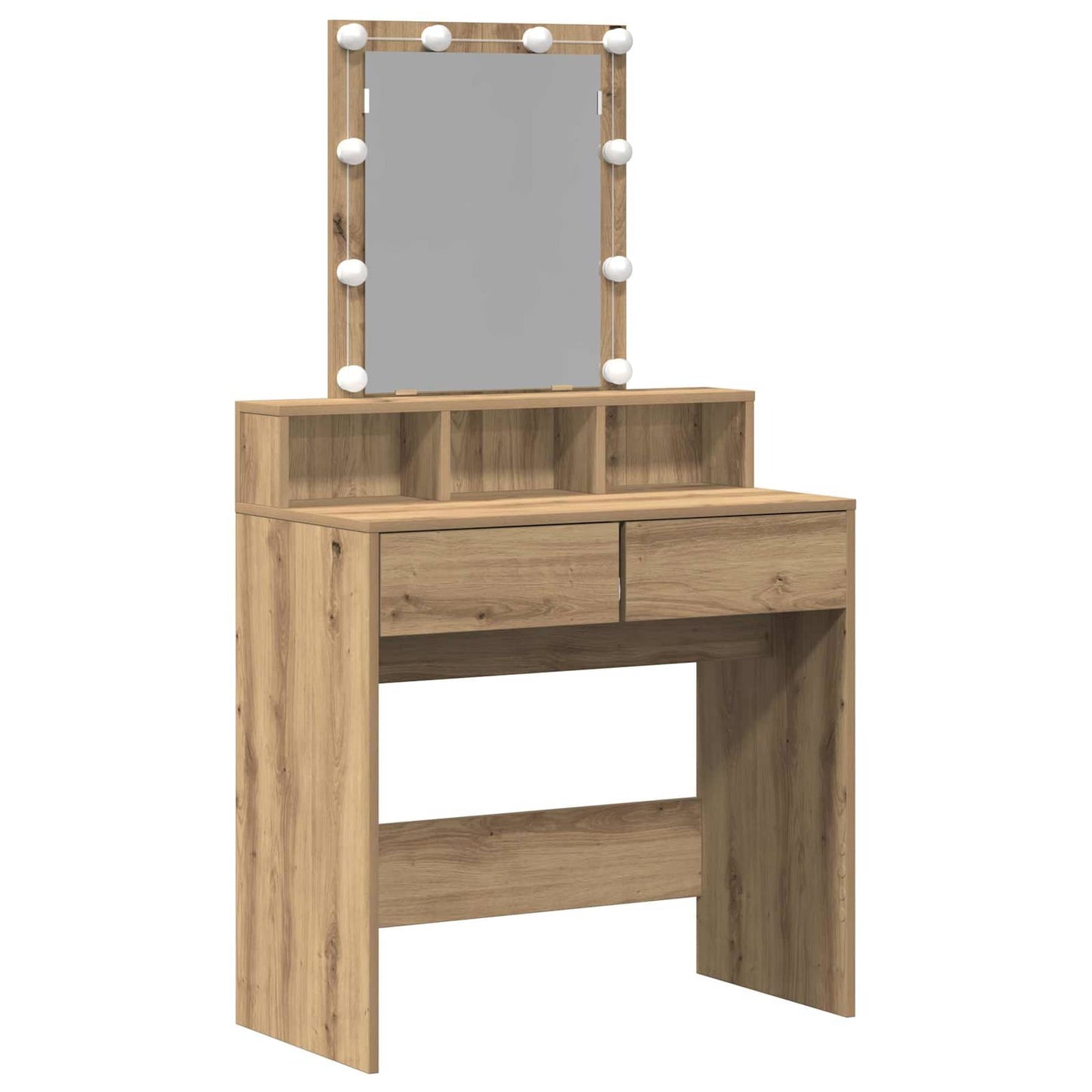 Dressing Table Black oak 80 x 41 x 144.5 cm Engineered wood