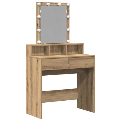 Dressing Table Black oak 80 x 41 x 144.5 cm Engineered wood
