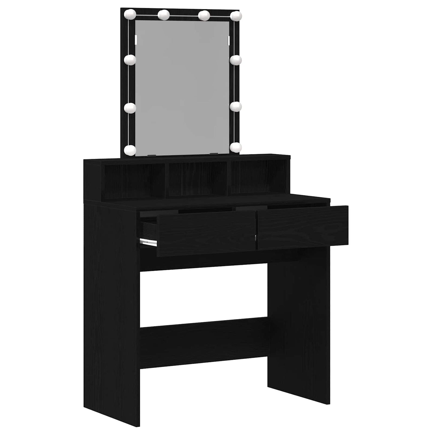 Dressing Table Black oak 80 x 41 x 144.5 cm Engineered wood