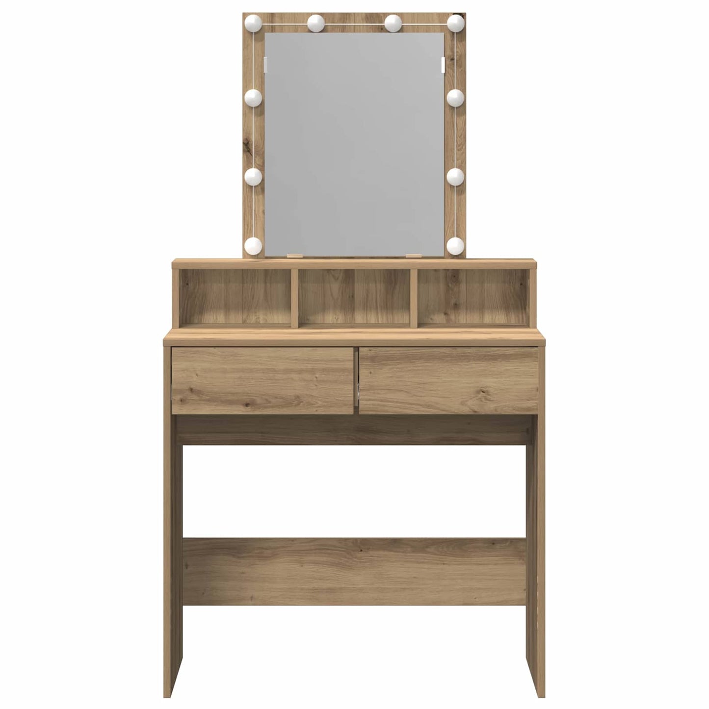 Dressing Table Black oak 80 x 41 x 144.5 cm Engineered wood