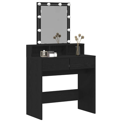Dressing Table Black oak 80 x 41 x 144.5 cm Engineered wood