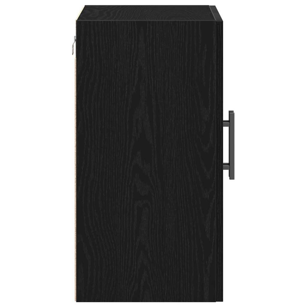 Wall Cabinet 60 x 31.5 x 60 cm Engineered Wood Black Oak